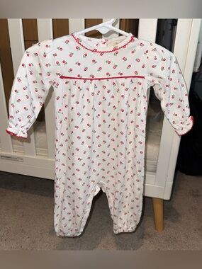 The Beaufort Bonnet Company White Floral Baby One-Piece 0-3 months